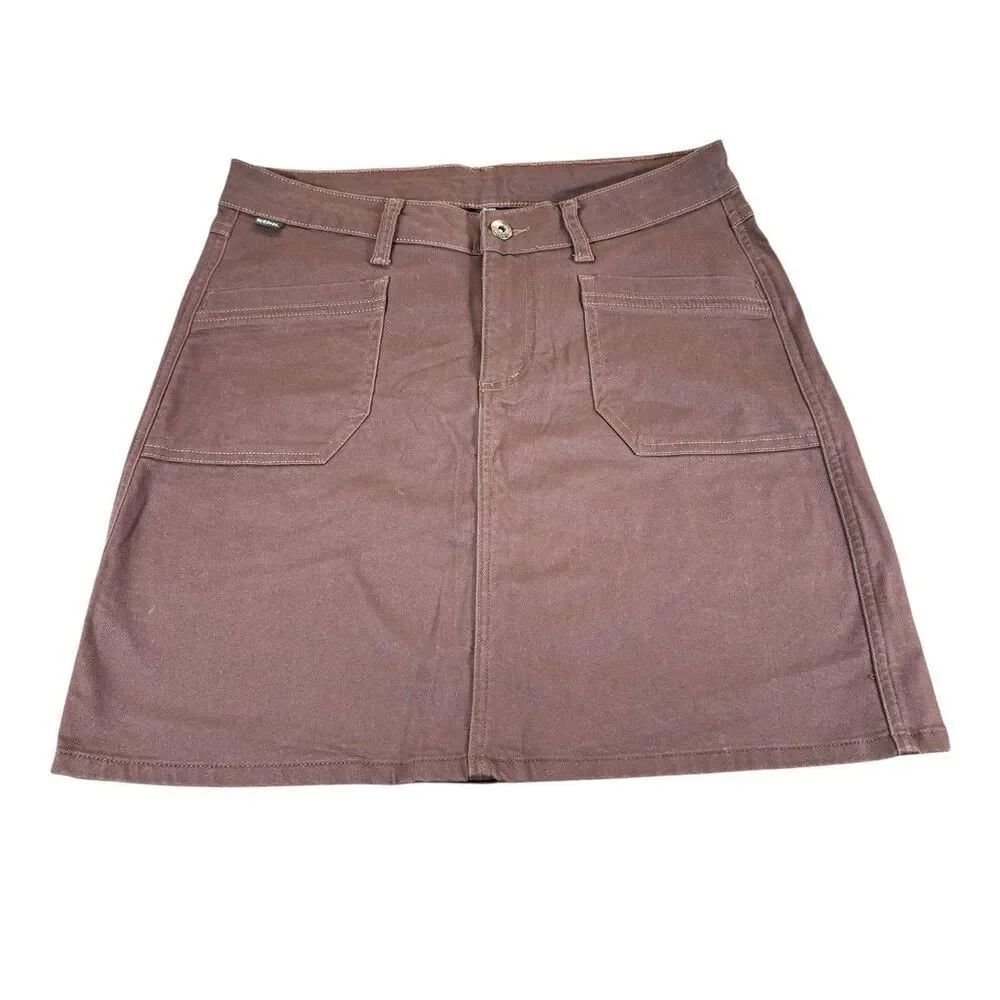 Kuhl Sz 6 Kontour Canvas Skirt Dusty Raspberry Women’s Outdoor Exploration NWOT